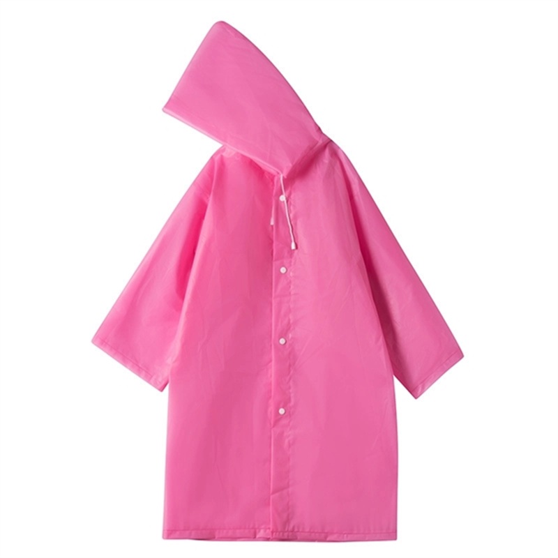 Reusable Children EVA Raincoat, custom youth shirt with logo imprint 6