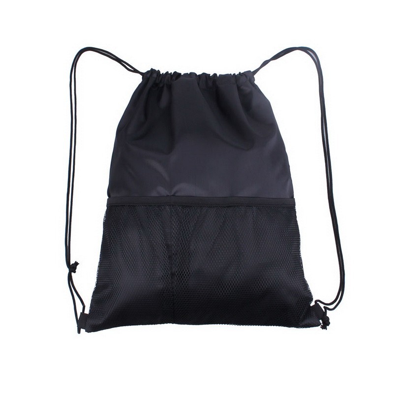 Drawstring Backpack with Mesh Pocket 3