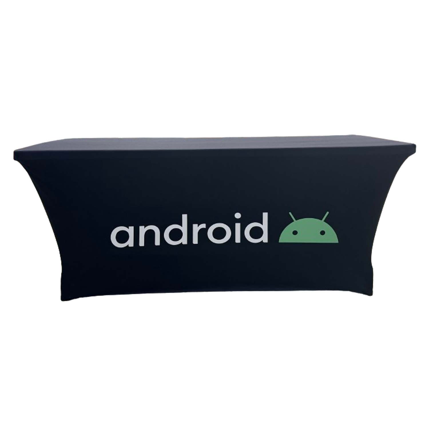 24 Hr Express Ship - Sublimated Stretch Curved Fit Table Throw for 6ft table, 4 sided, Closed Back 2