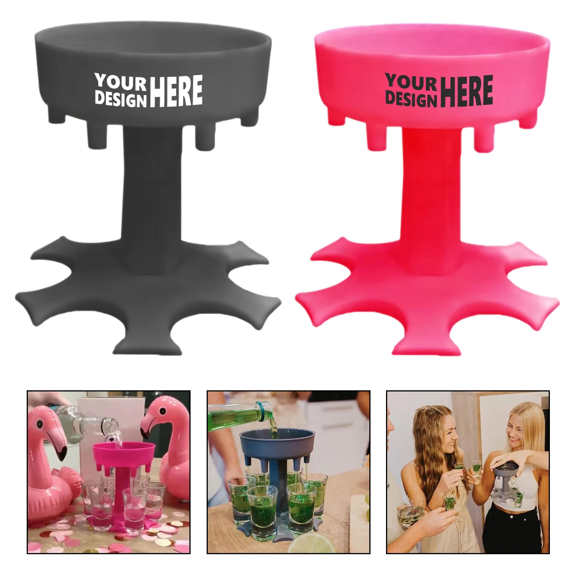 6 Shot Glass Dispenser And Holder