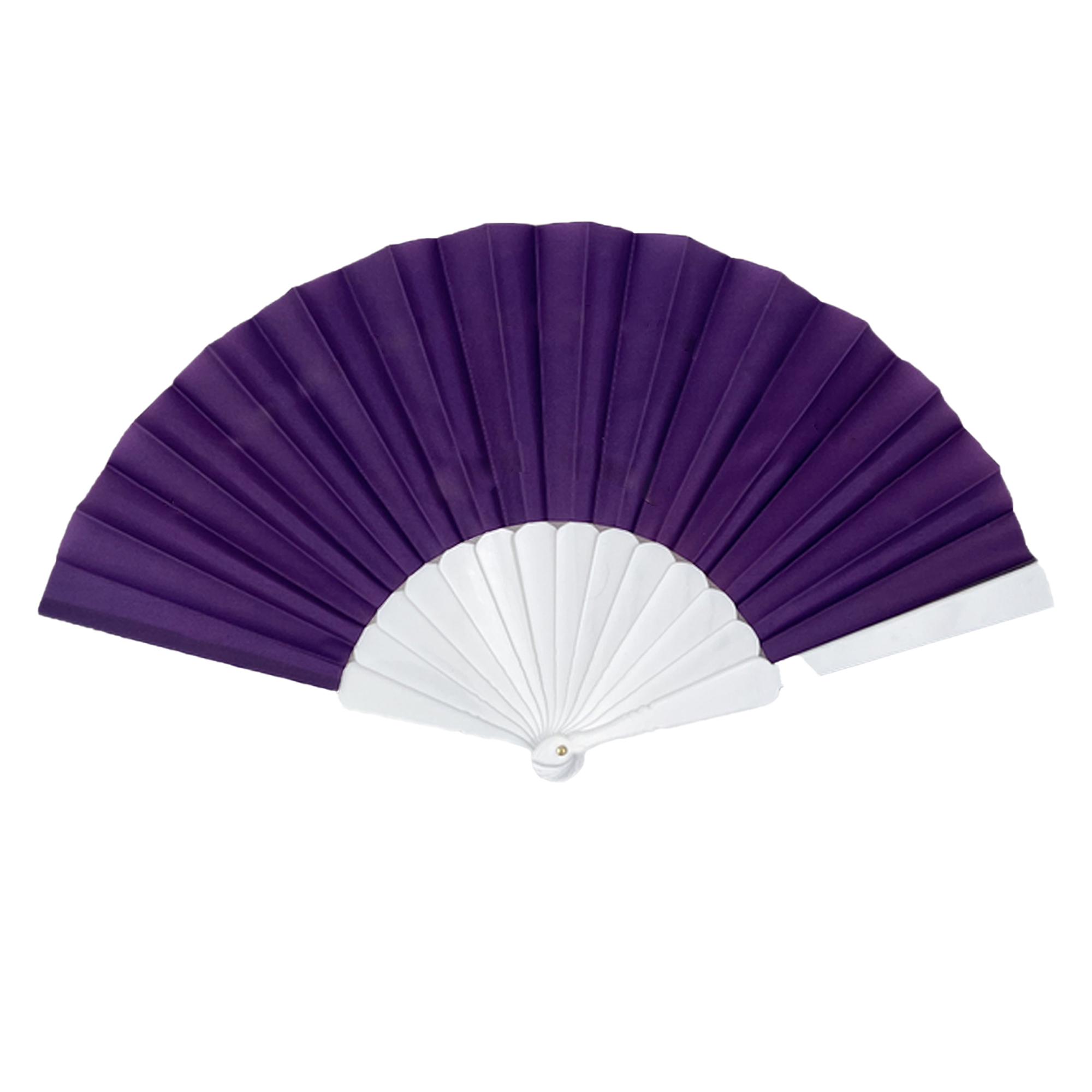 Elegant Foldable Bamboo & Polyester Hand Fan 1