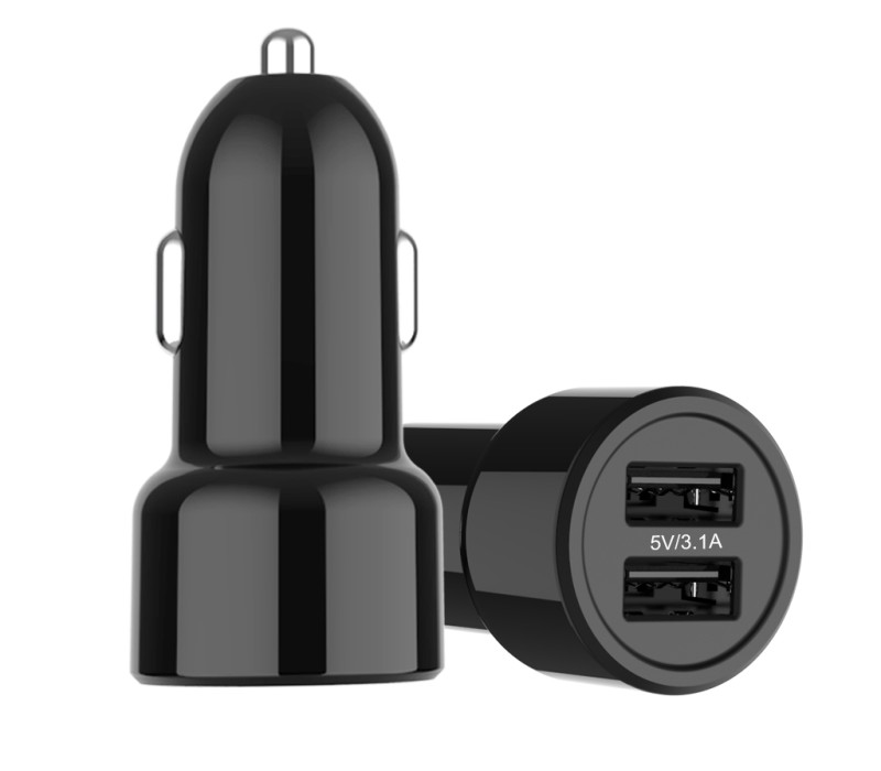 Dual Port USB Car Charger, 15.5W 3