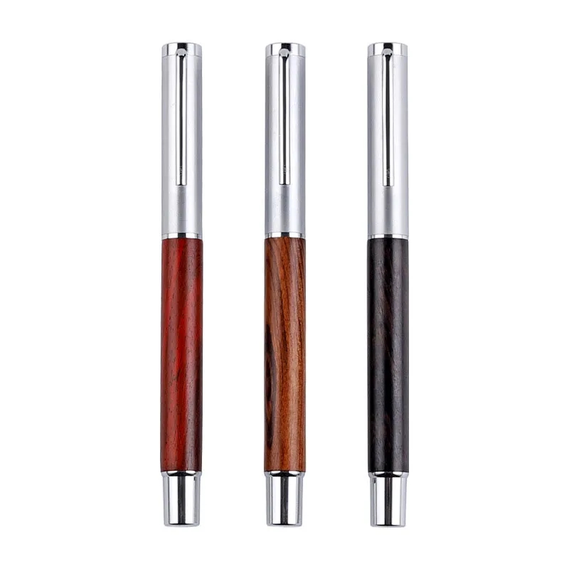 Wood Ballpoint Solid Metal Pen 1