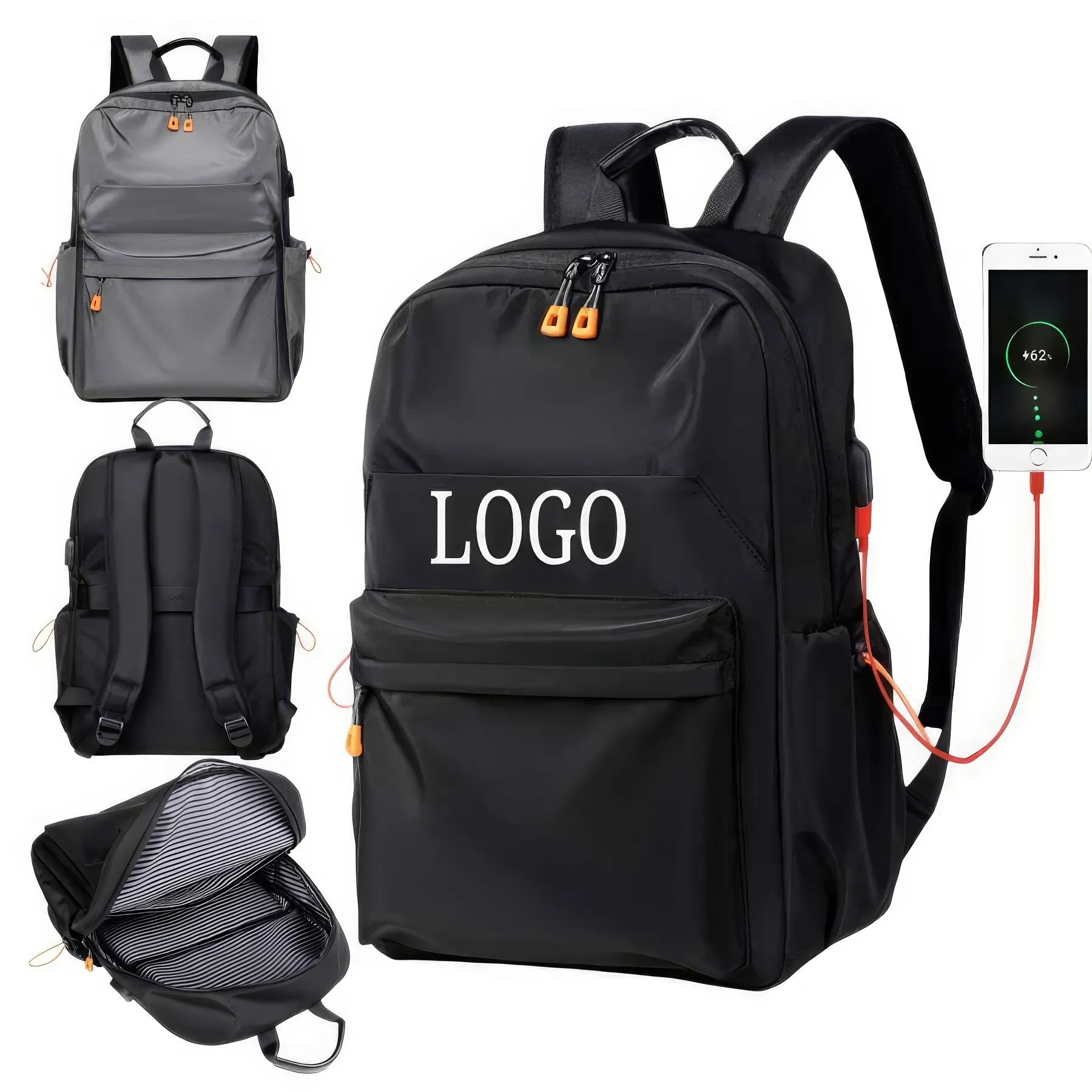 Laptop Backpack with USB External Charging Port 2