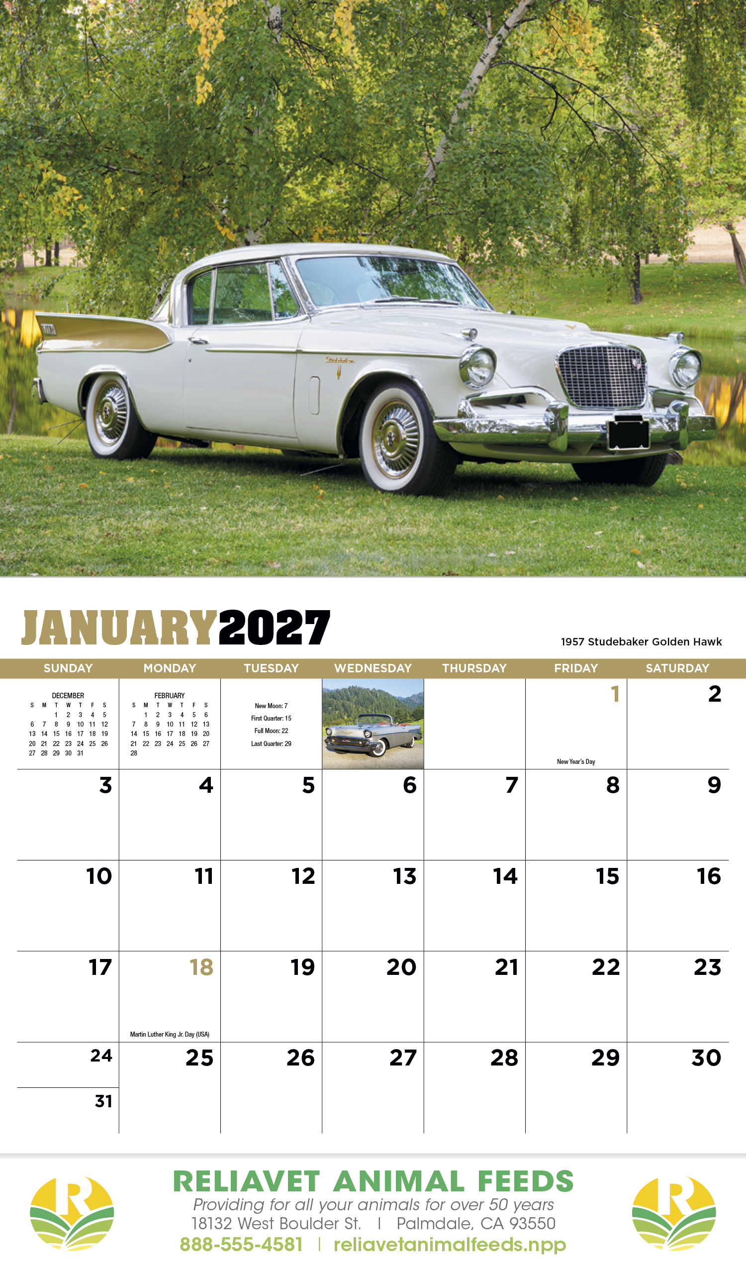 HotLine® Products Highway Memories Appointment Calendar - Stapled 61