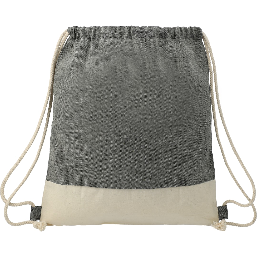 Split Recycled Cotton Drawstring Bag 11