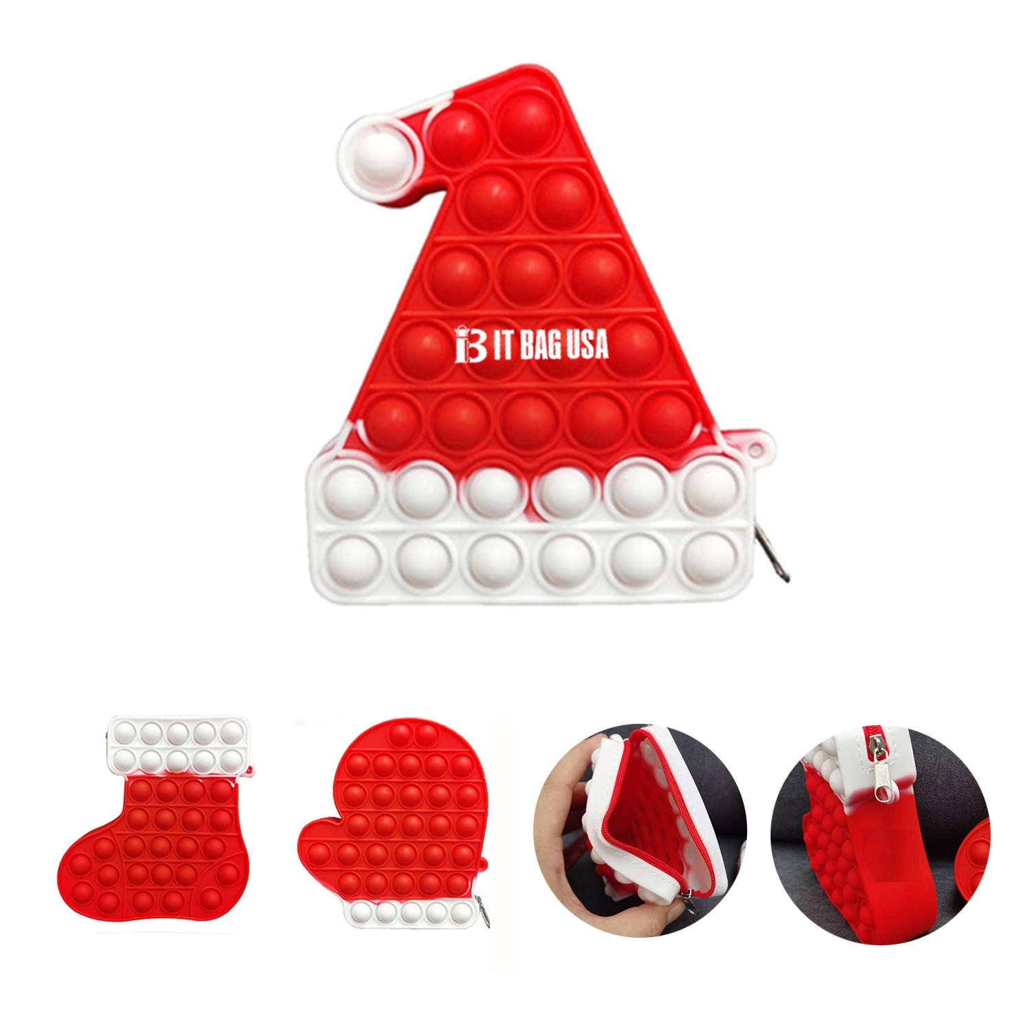 Christmas Silicone Fidget Small Pop Bag 1