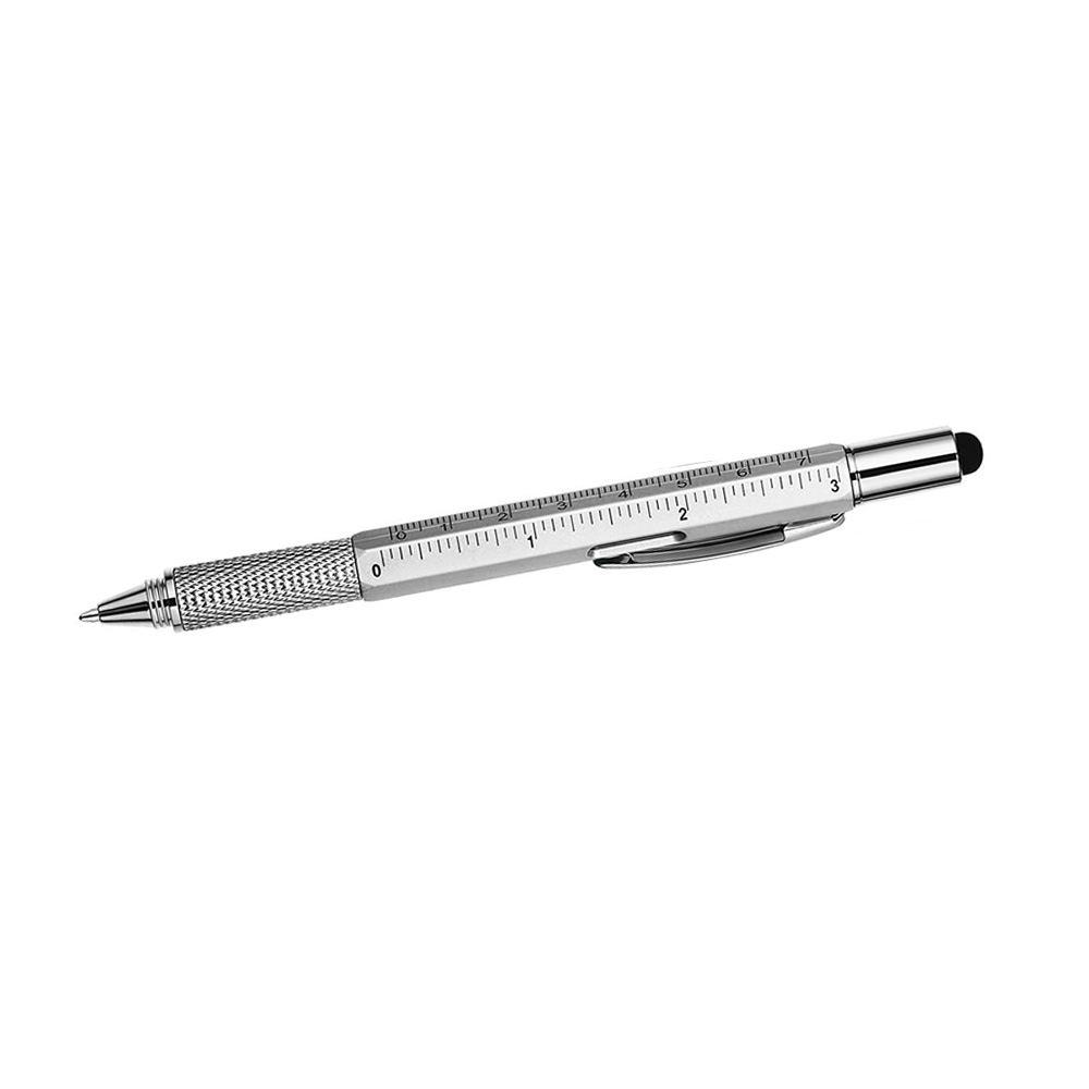 Six in one multifunctional 1.0mm tool ballpoint pen 12