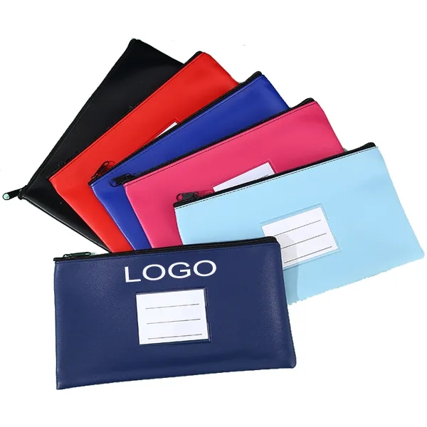 Vinyl Custom Bank Bag - 11"w x 6"h 5