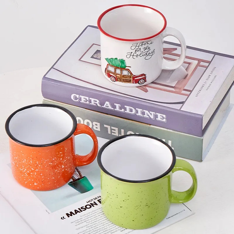 12oz Speckled Campfire Ceramic Coffee Mug 4