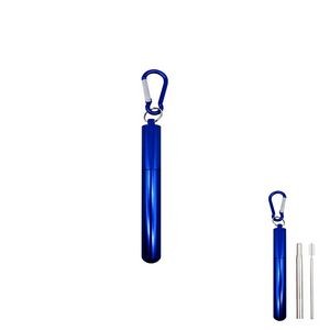 Innovative Telescope Metal Straw With Carabiner 15