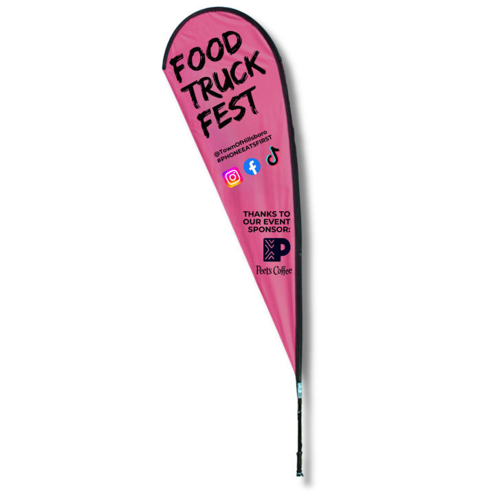 Wing Banner 5 ft. with Spike Base