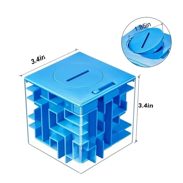 3D Puzzle Maze Money Bank Box 6