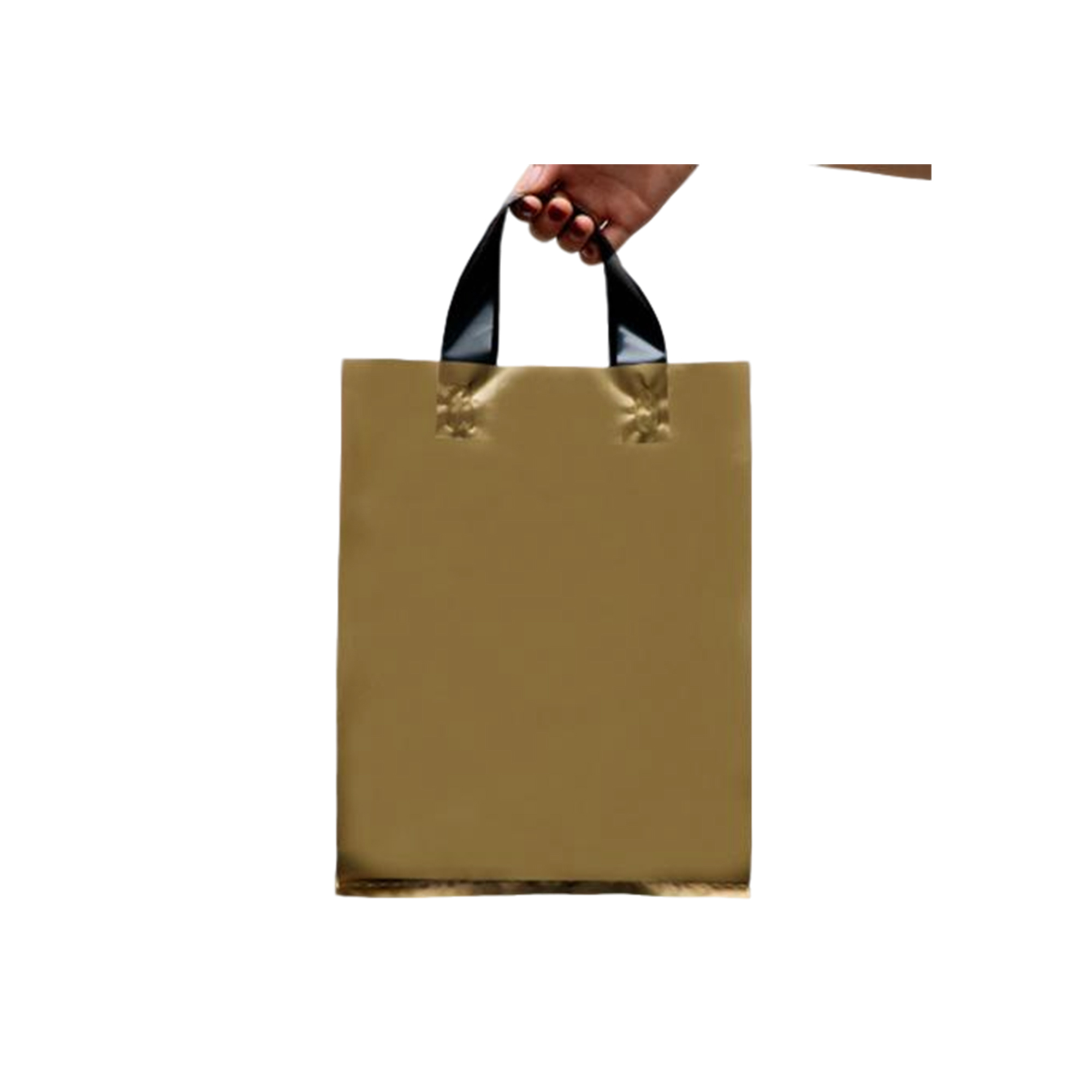 Polyethylene Soft Handle Plastic Tote Bag 13.75 x 3.95 x 9.75" 11