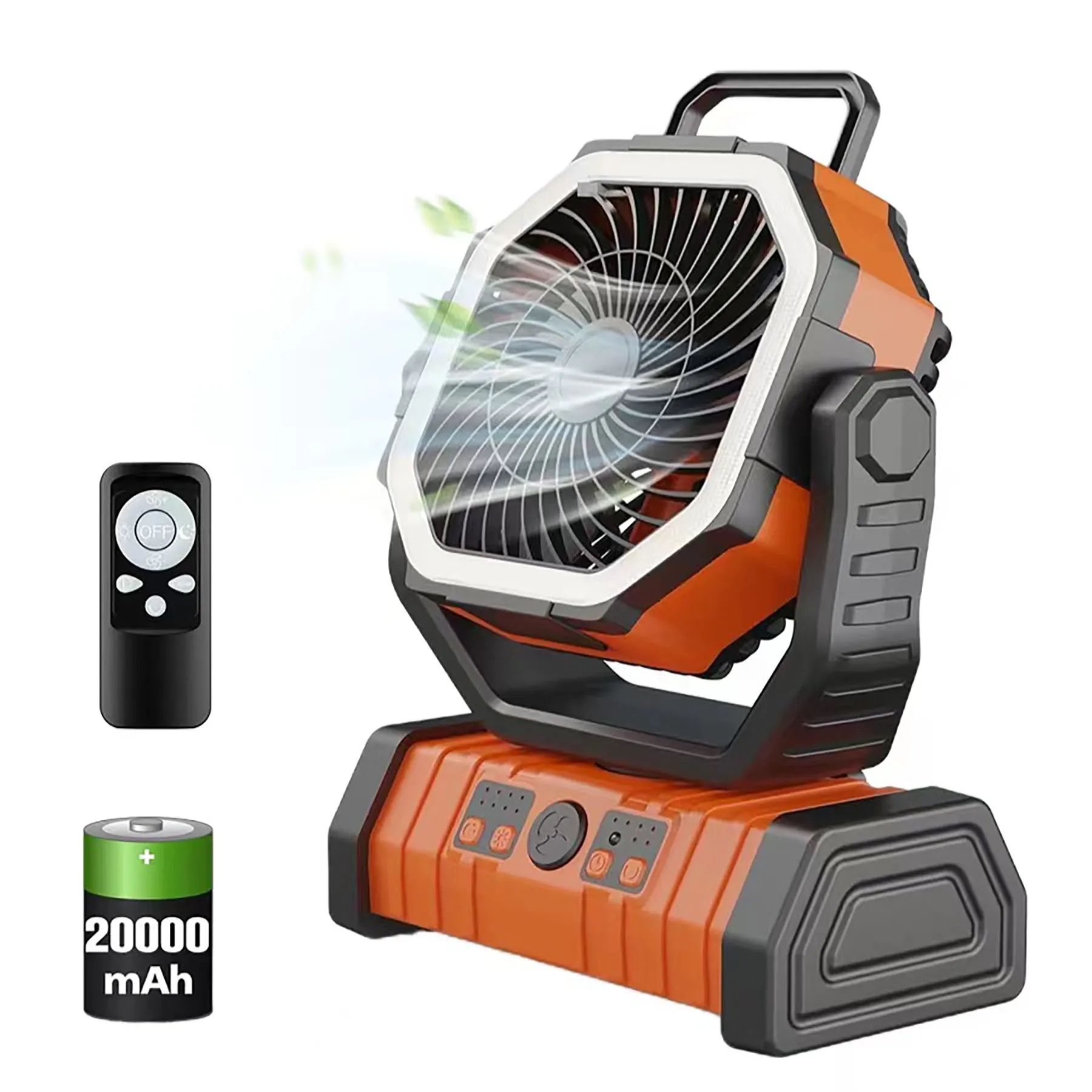 Rechargeable Led Camping Fan 3