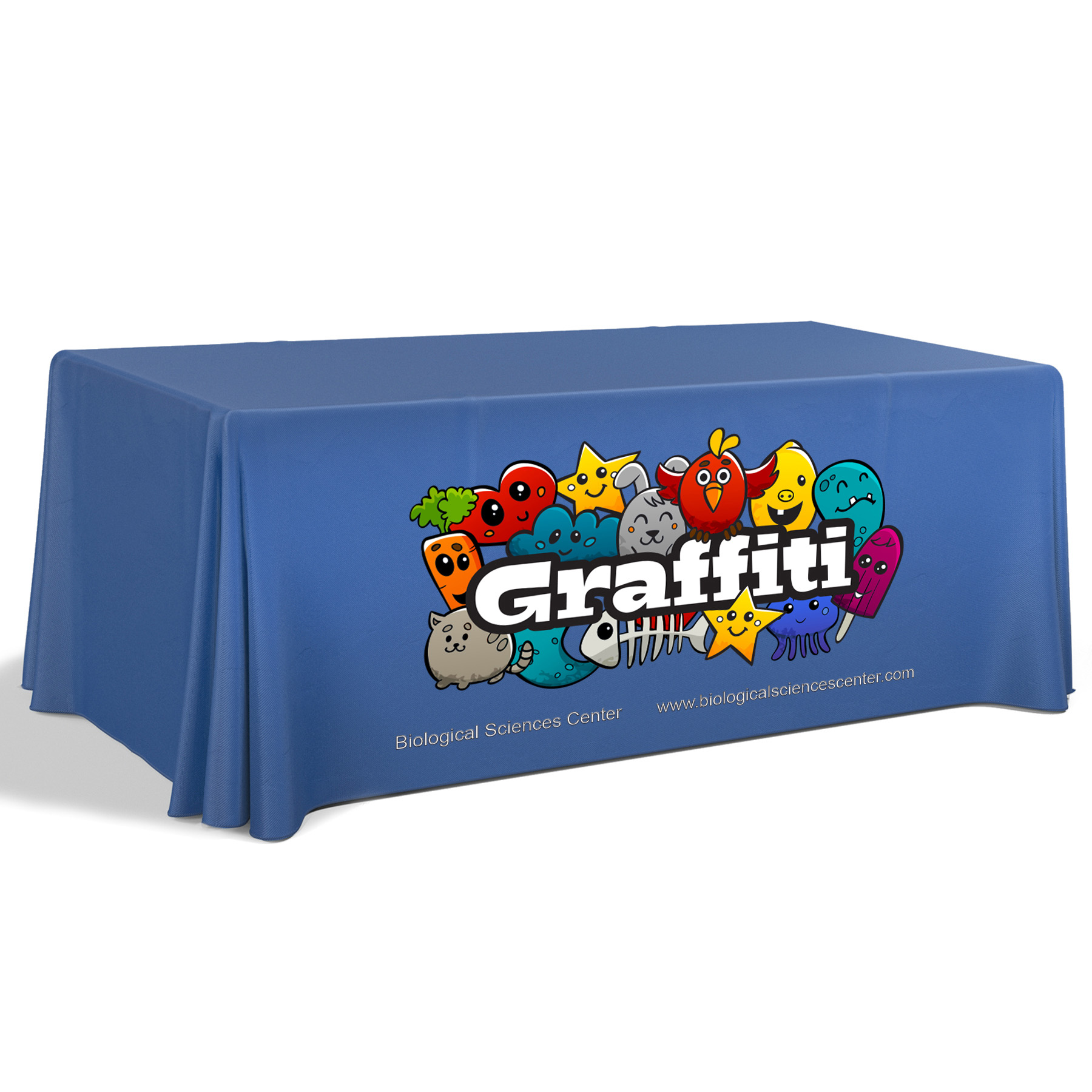 6' Premium Draped Standard Table Cover(Full Color Dye Sublimation) 8