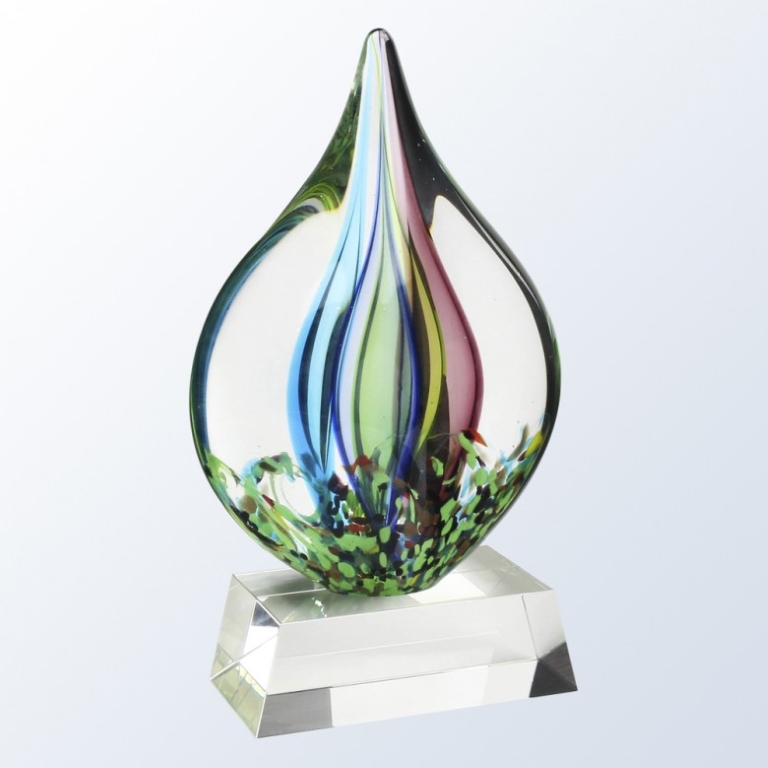 Coral Award w/Clear Base Award