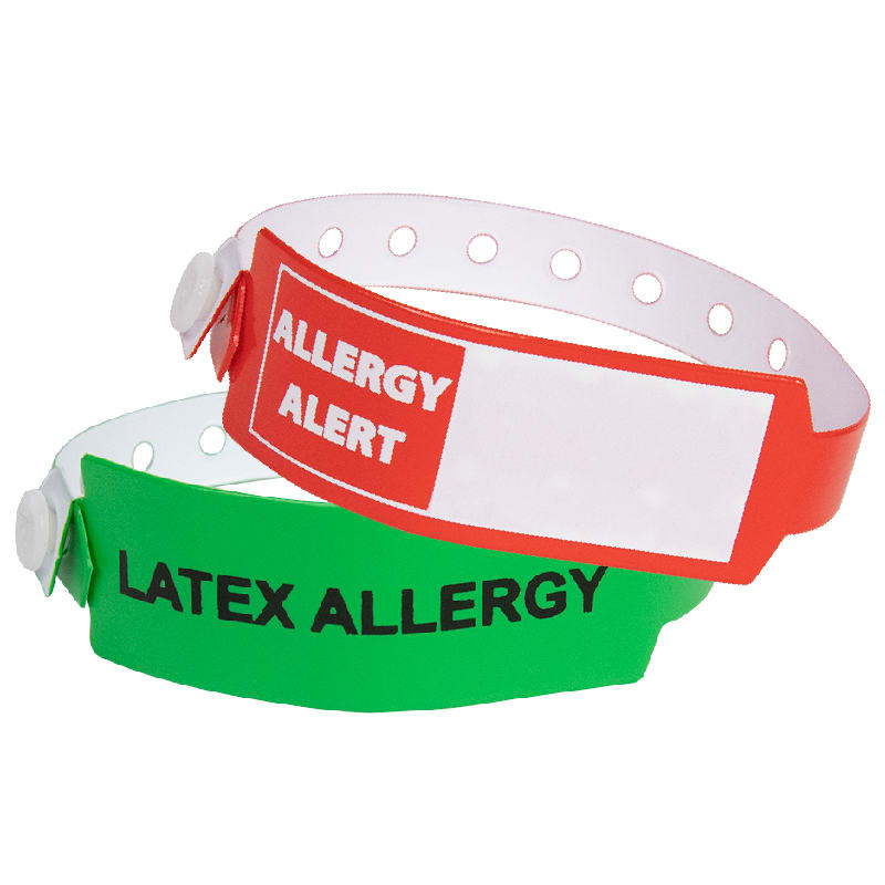 Medical Alert Wide Vinyl Wristbands 4