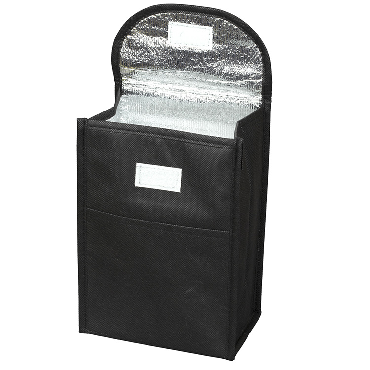 7"W x 10"H x 5"Gusset - "ARCTIC CHILL" Tall Insulated Cooler Lunch Tote with Hook & Loop Closure 9