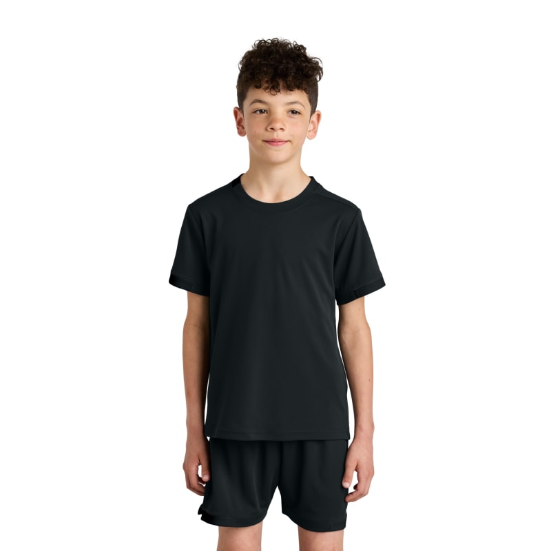 Sport-Tek Youth Club Short Sleeve Crew 55