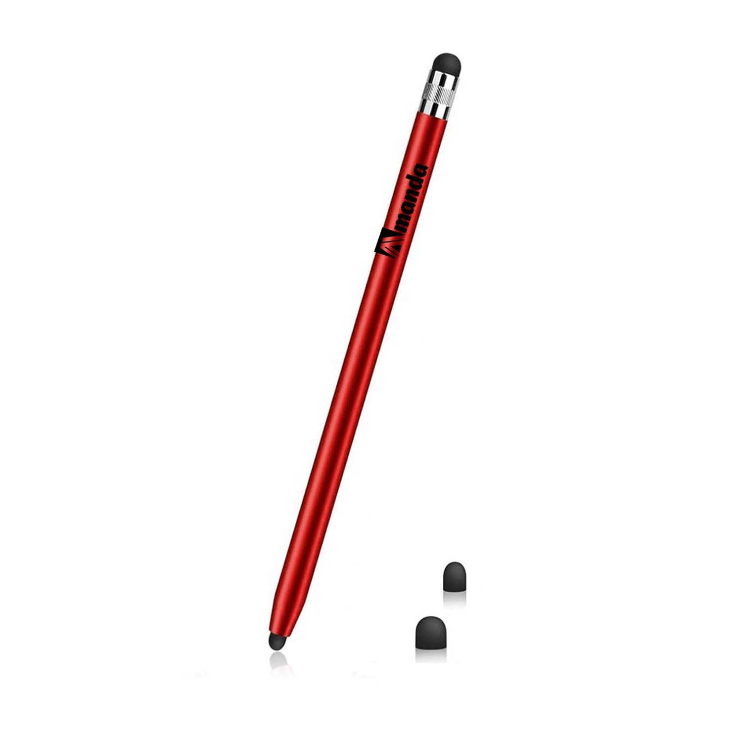 2 Head Rubber Stylus Metal Pen 4