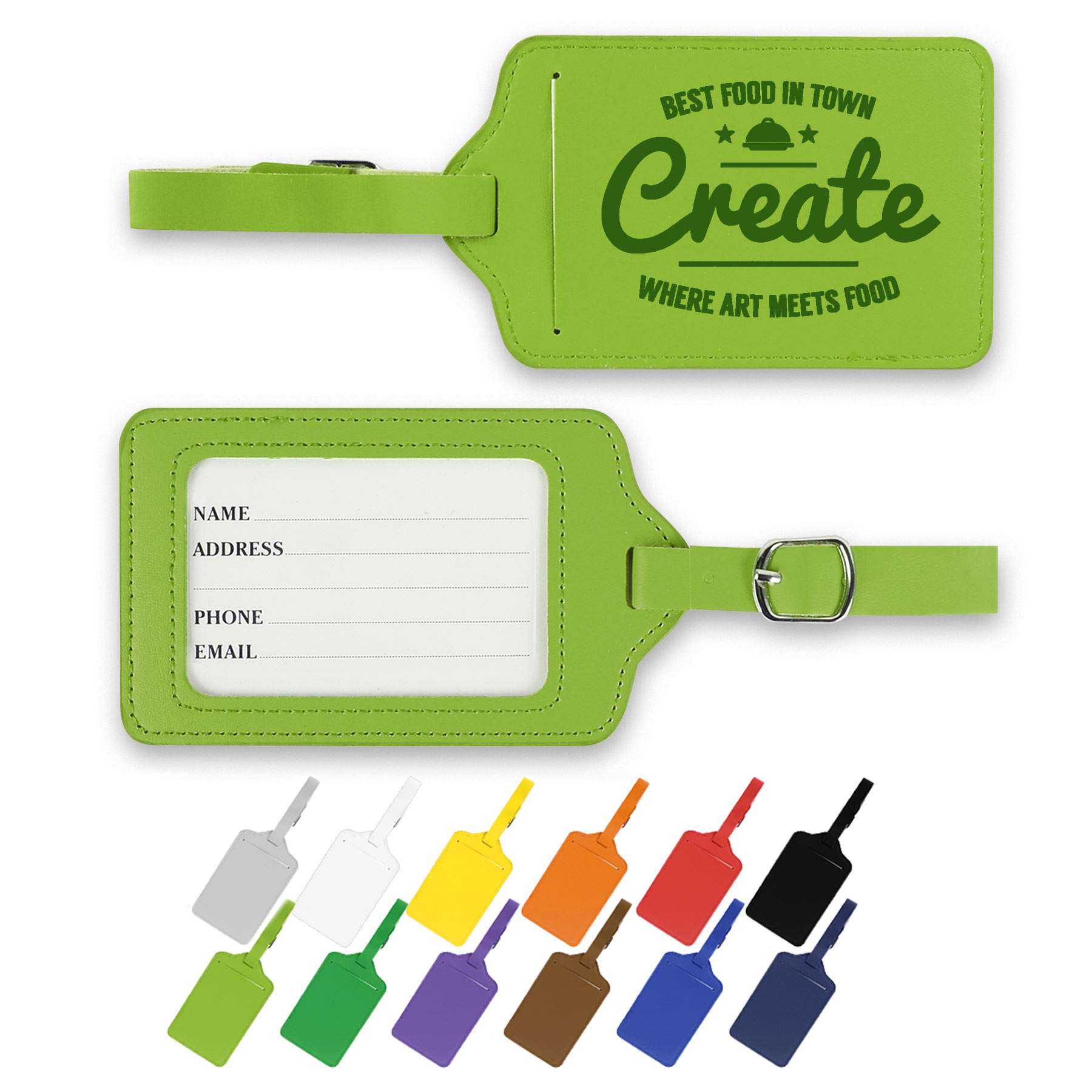 PU Leather Luggage Tag 2