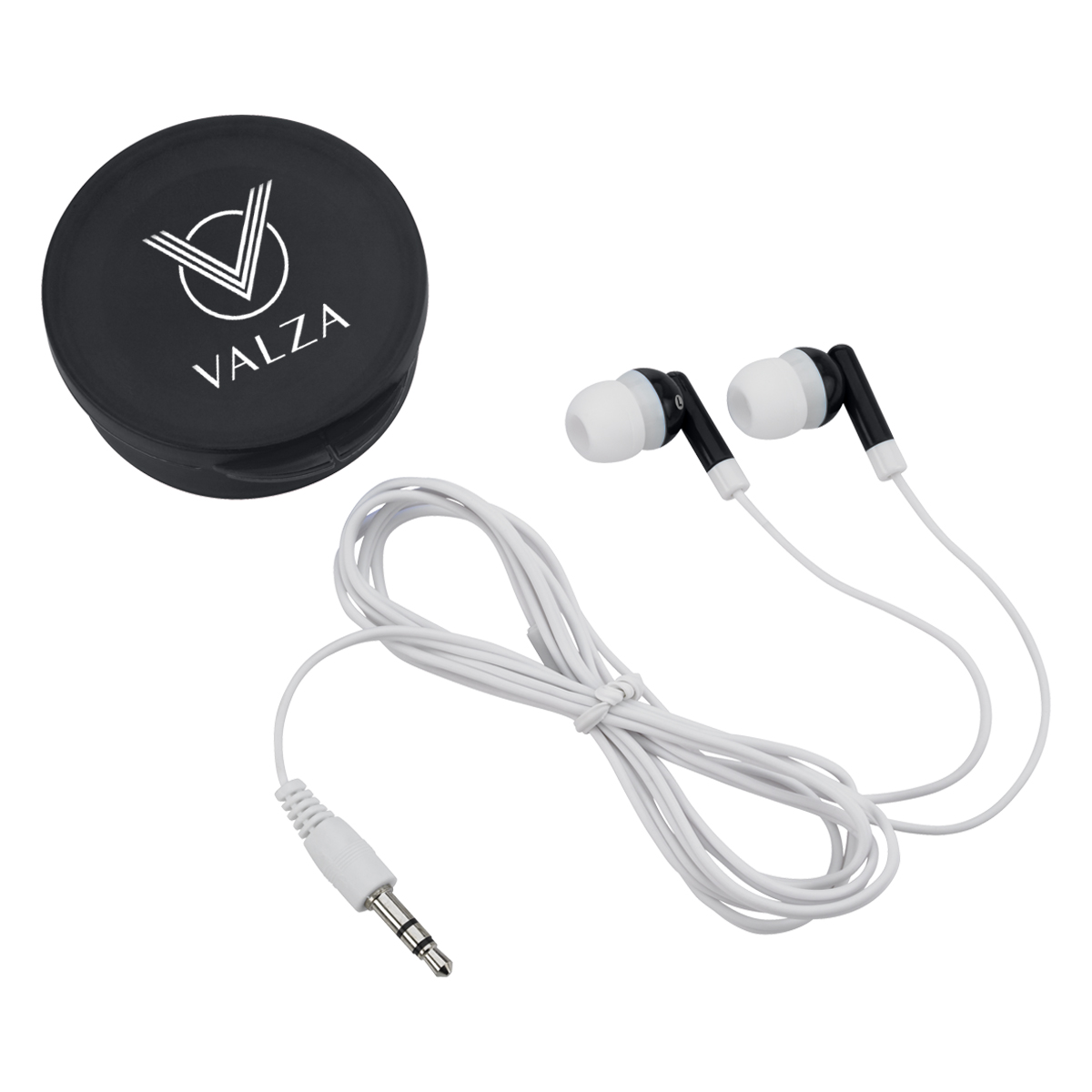 Earbuds In Round Plastic Case 16
