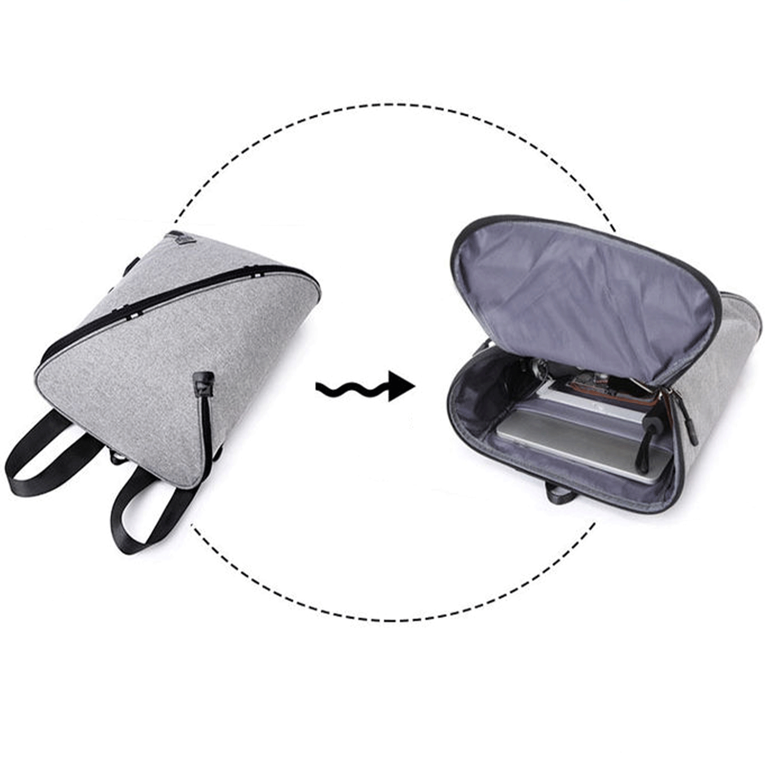 durable Travel Laptop USB Anti Theft Business Bag Backpack 14
