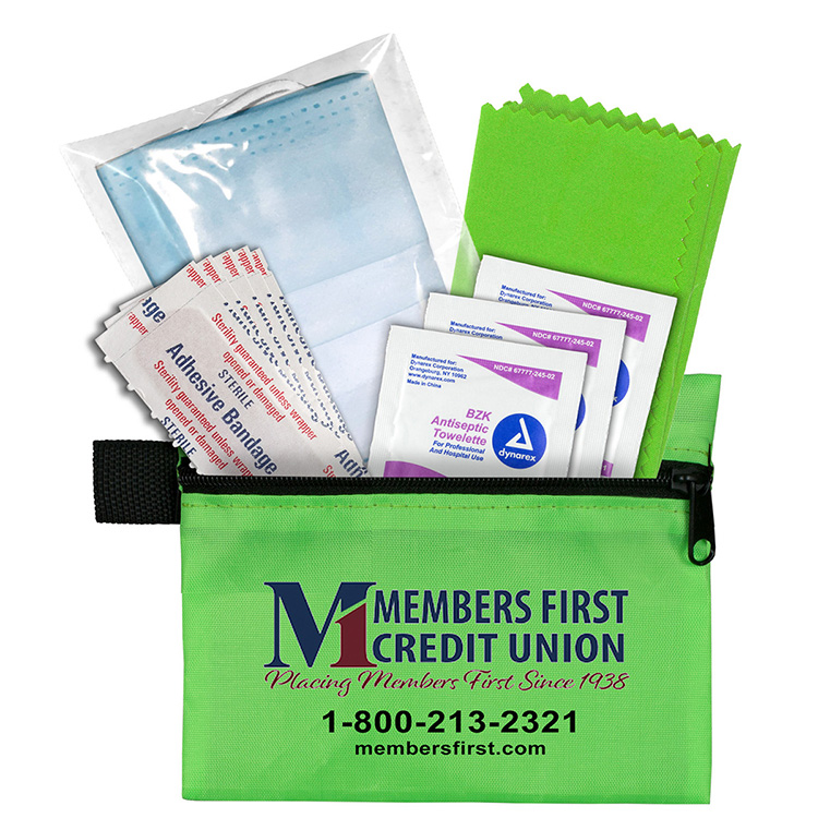 "ORERON" 11 Pcs Antiseptic and Protective First Aid Kit in Zipper Pouch 26