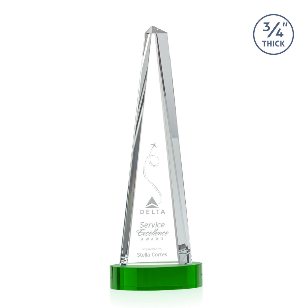 Majestic Tower Award on Alberton Base - Green 12