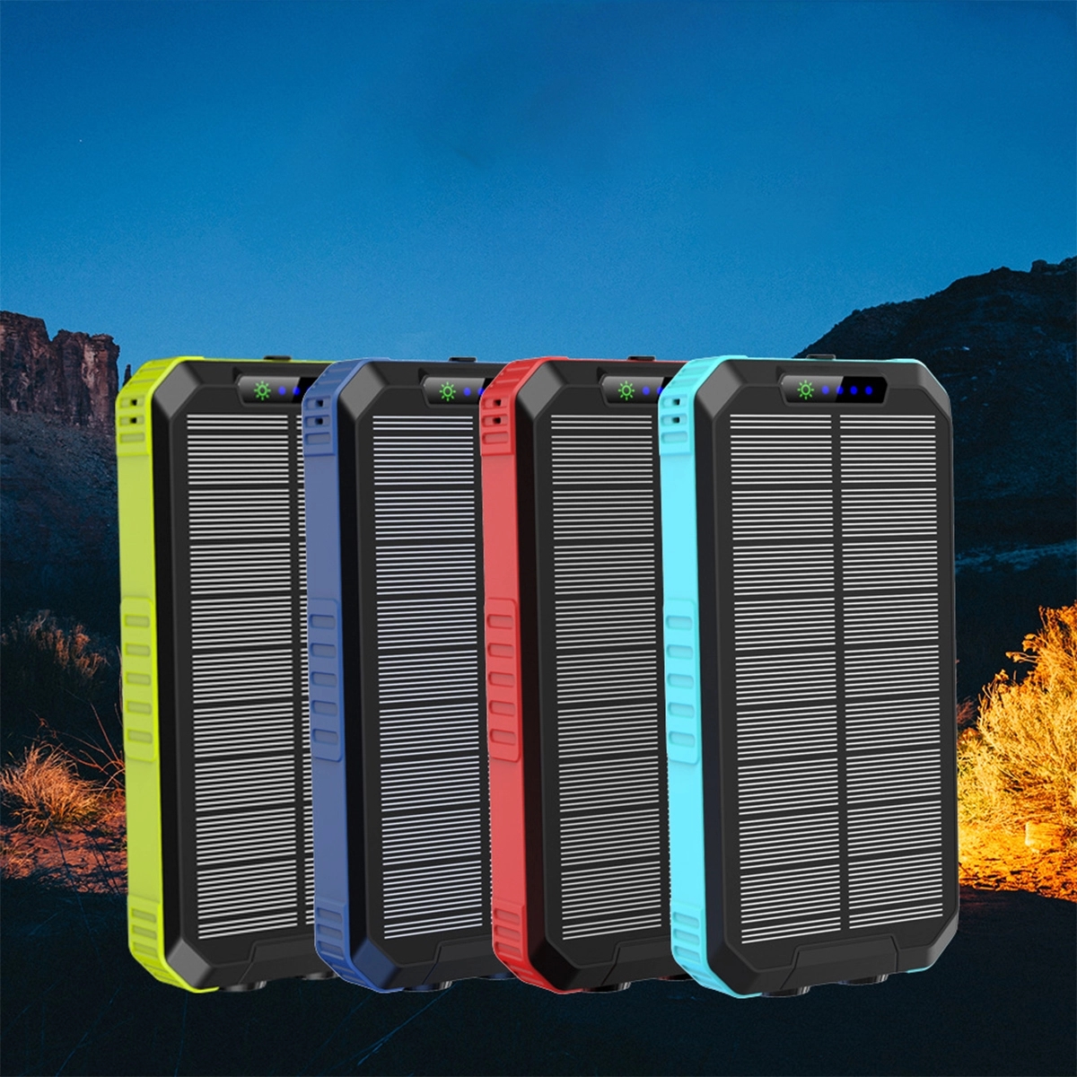 20000Mah Solar Power Bank Wireless Portable Charger 4