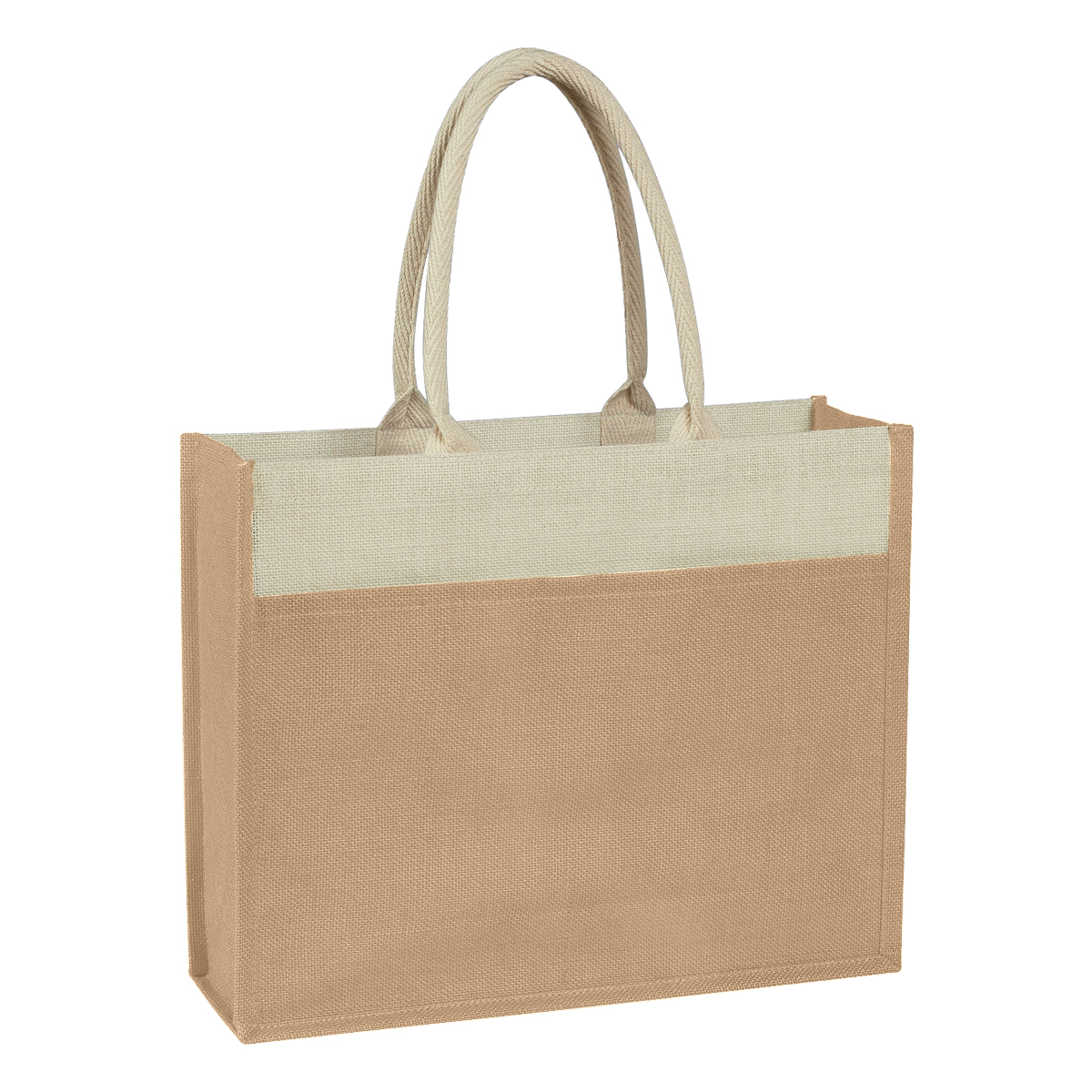 Jute Tote Bag With Front Pocket, custom tote bag with logo imprint 2