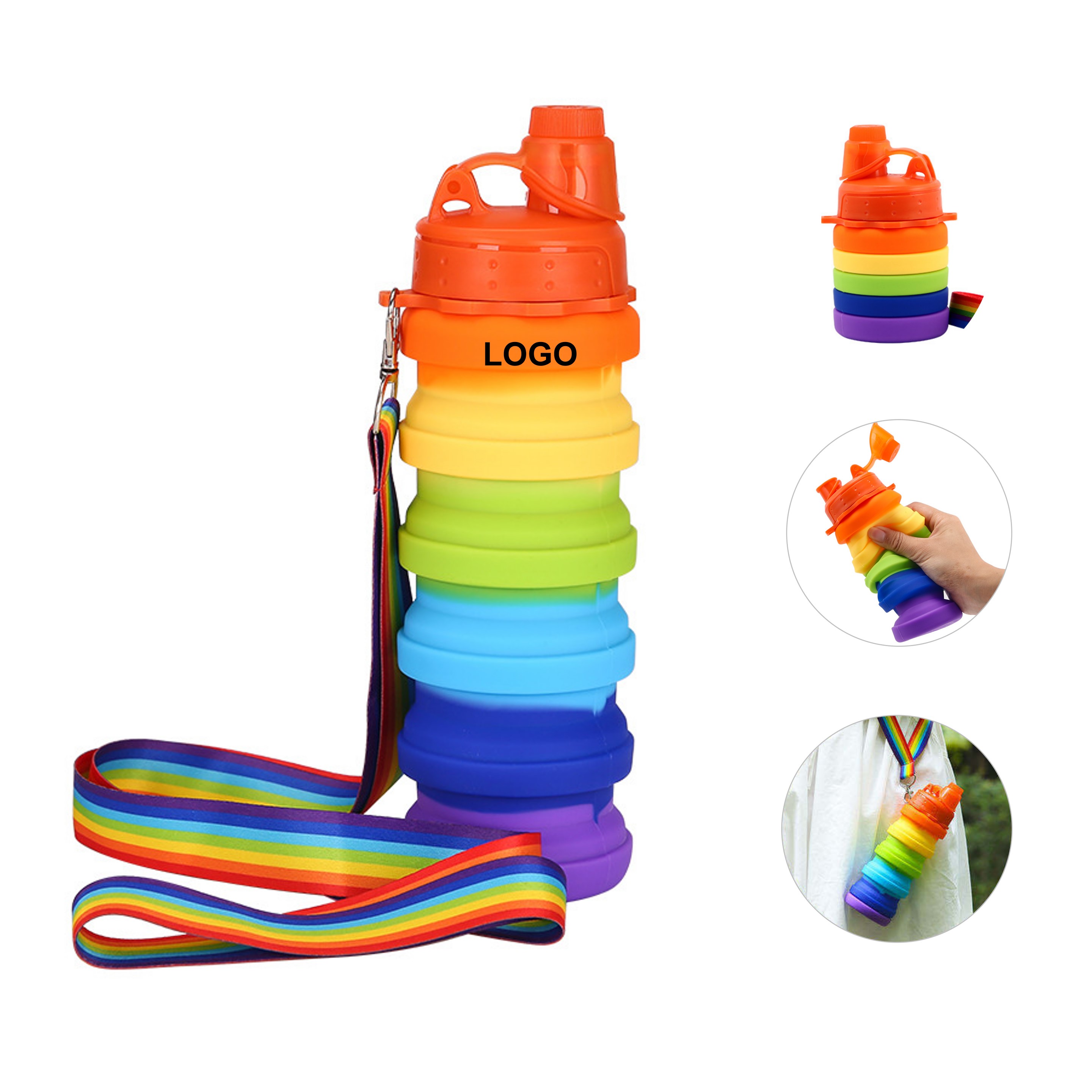 Silicone Foldable Water Bottle (direct import) 3