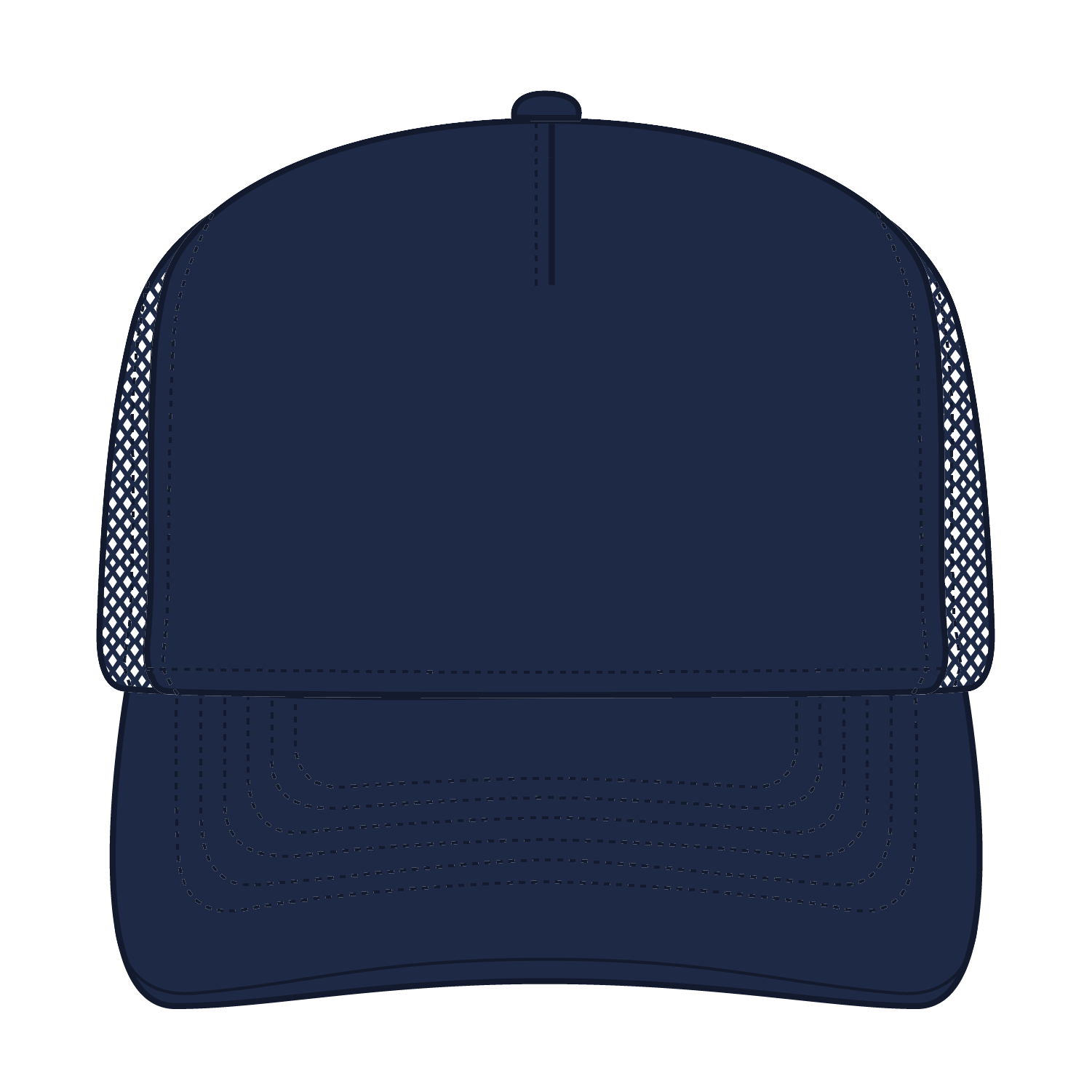 OTTO CAP® 5 Panel Mid Profile Mesh Back Trucker Hat 20