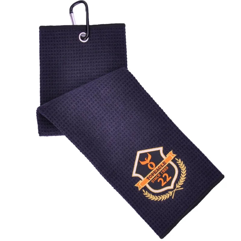 Custom Tri-fold Golf Towel With Carabiner 4