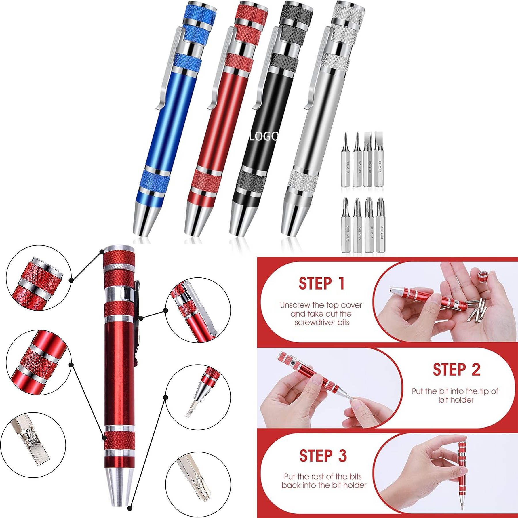 Multifunctional 8 in 1 Screwdriver Set 2