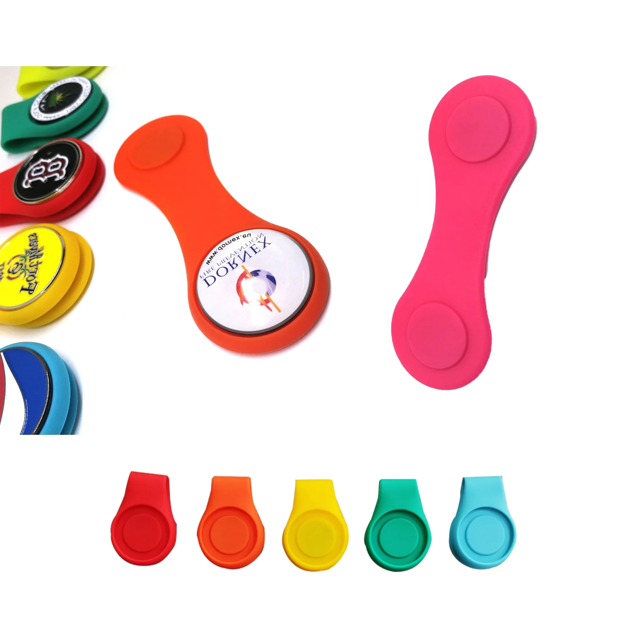 Silicone Golf Ball Marker Hat Clip Strong Magnetic 1