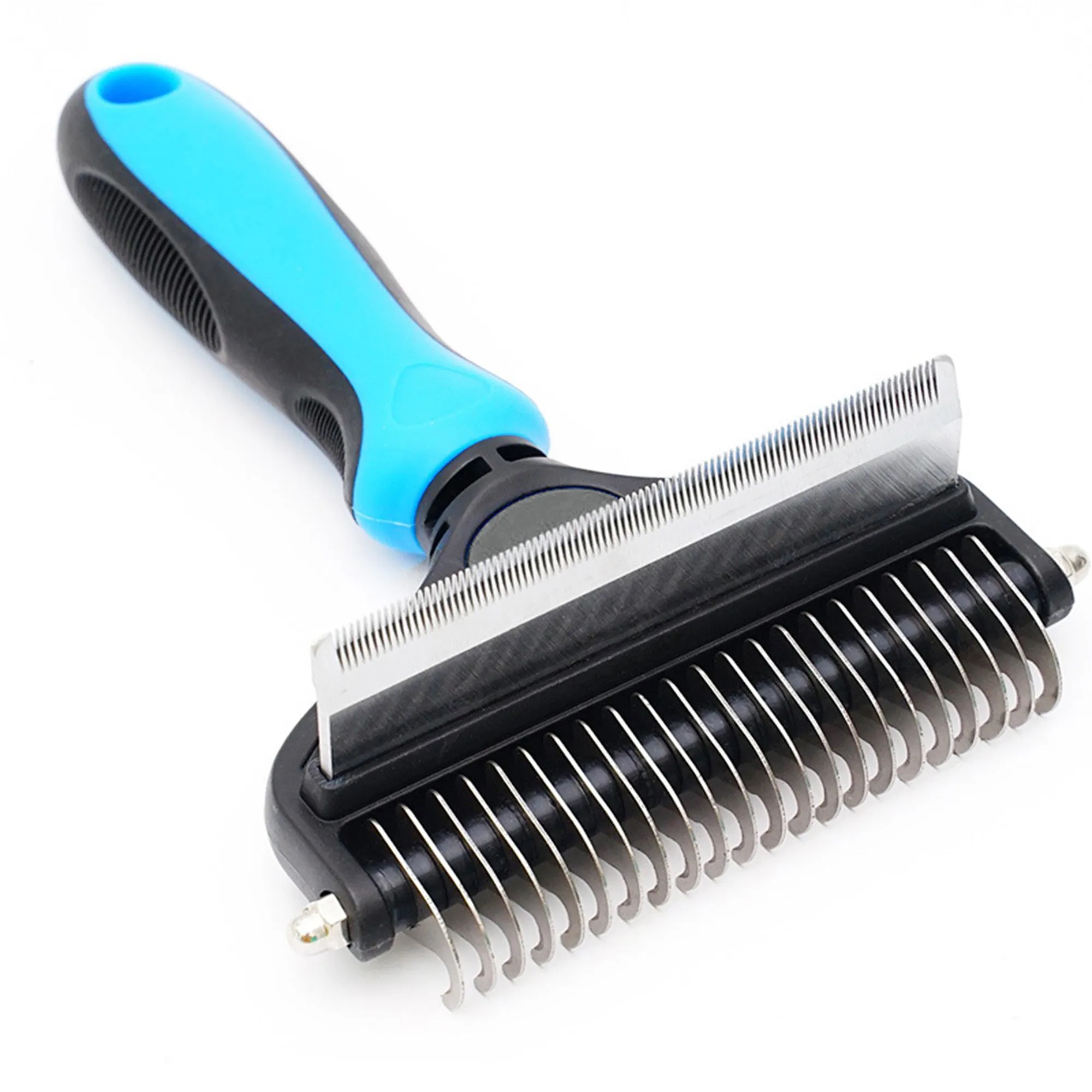 Dual Head Pet Grooming Brush For Detangling And Smoothing 6
