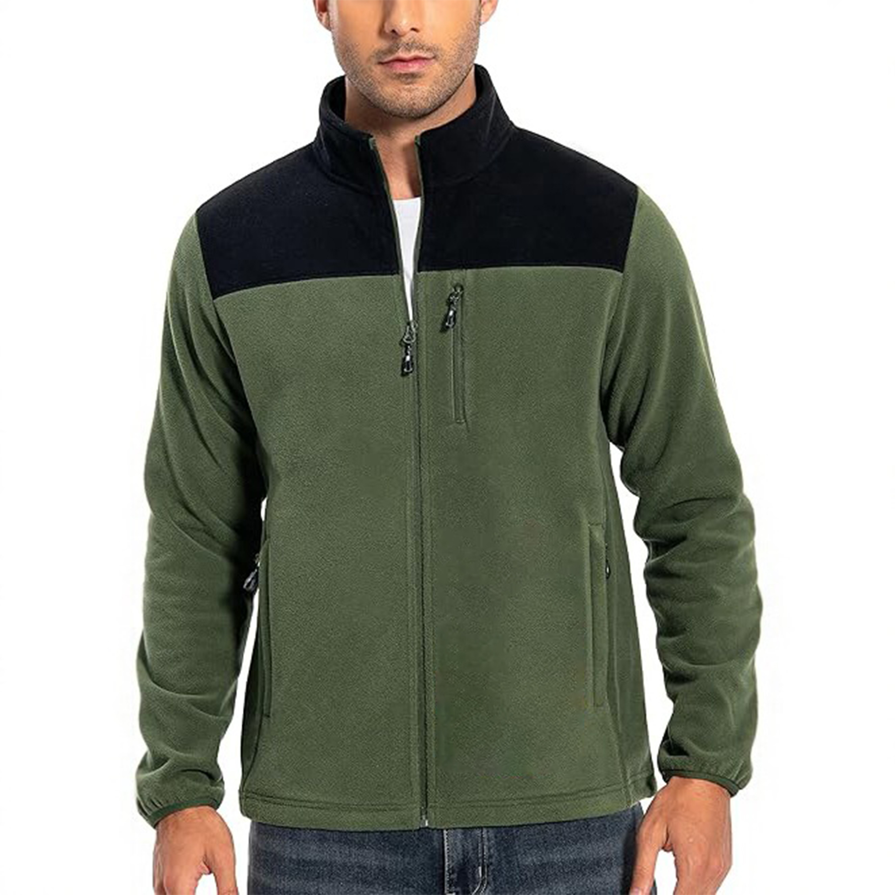 Men Lightweight Polar Fleece Jacket 2