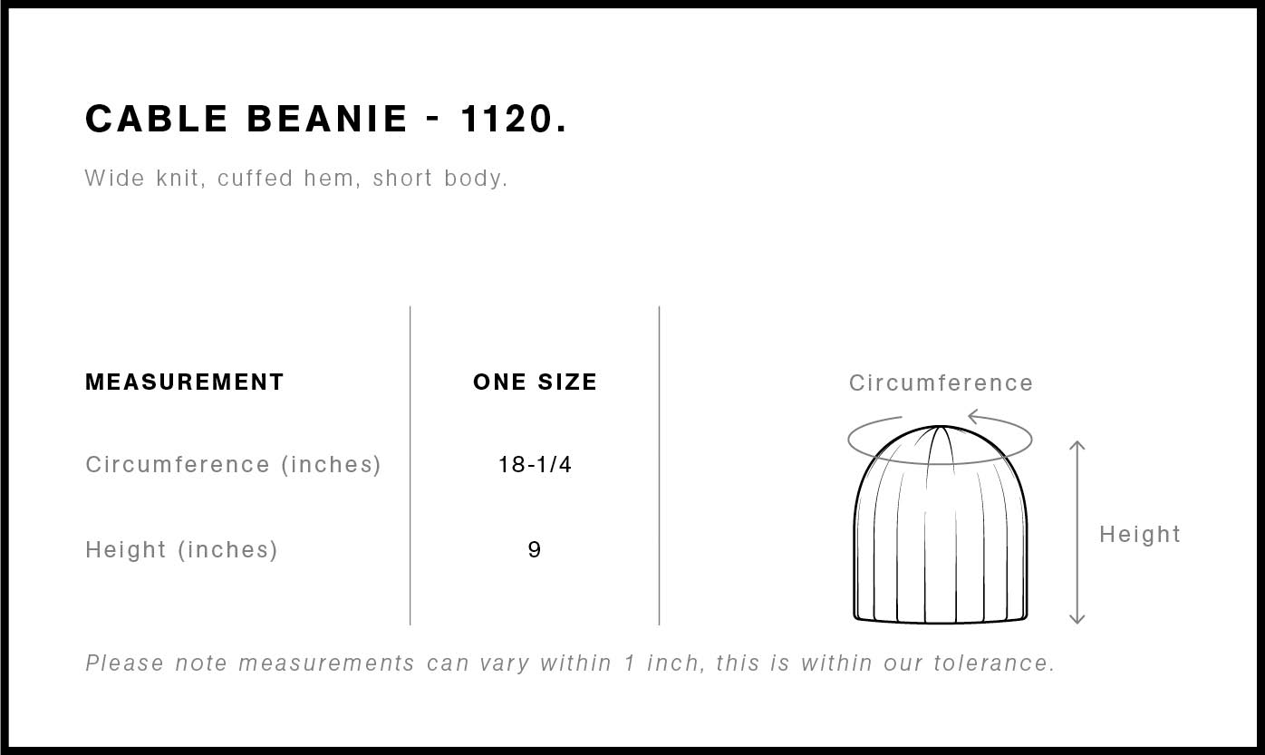 Cable Beanie | 1120 30