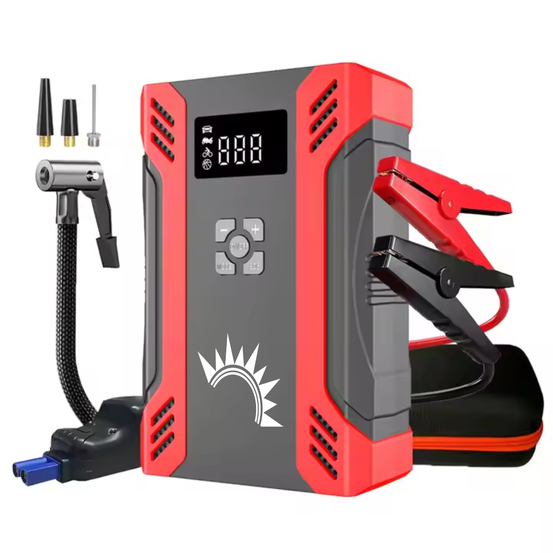 1500A Car Jumper & Inflator Combo with Accessories & Gift Box - 8000mAh 3