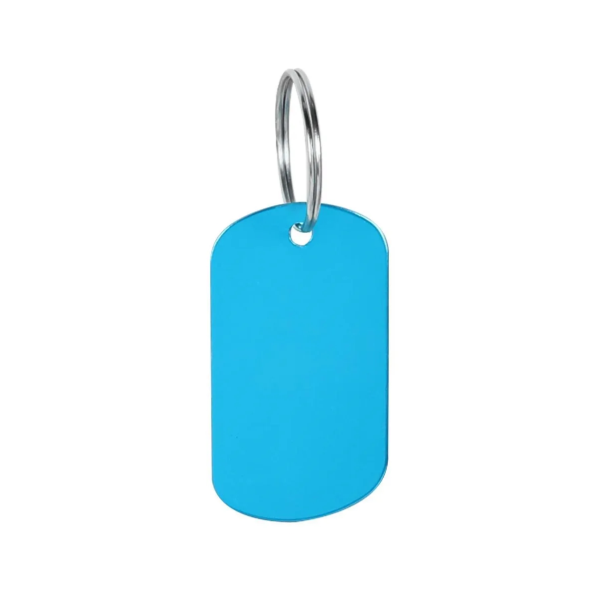 ENGRAVED METAL DOG TAG KEYCHAIN 7