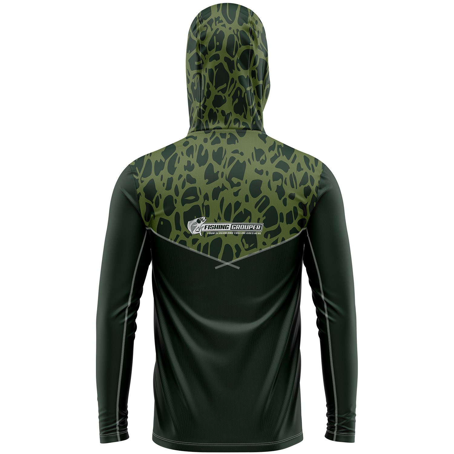 Mesh Fishing Long Sleeve Hoodie T-Shirt 170 GSM Sunproof UPF 50+ 3