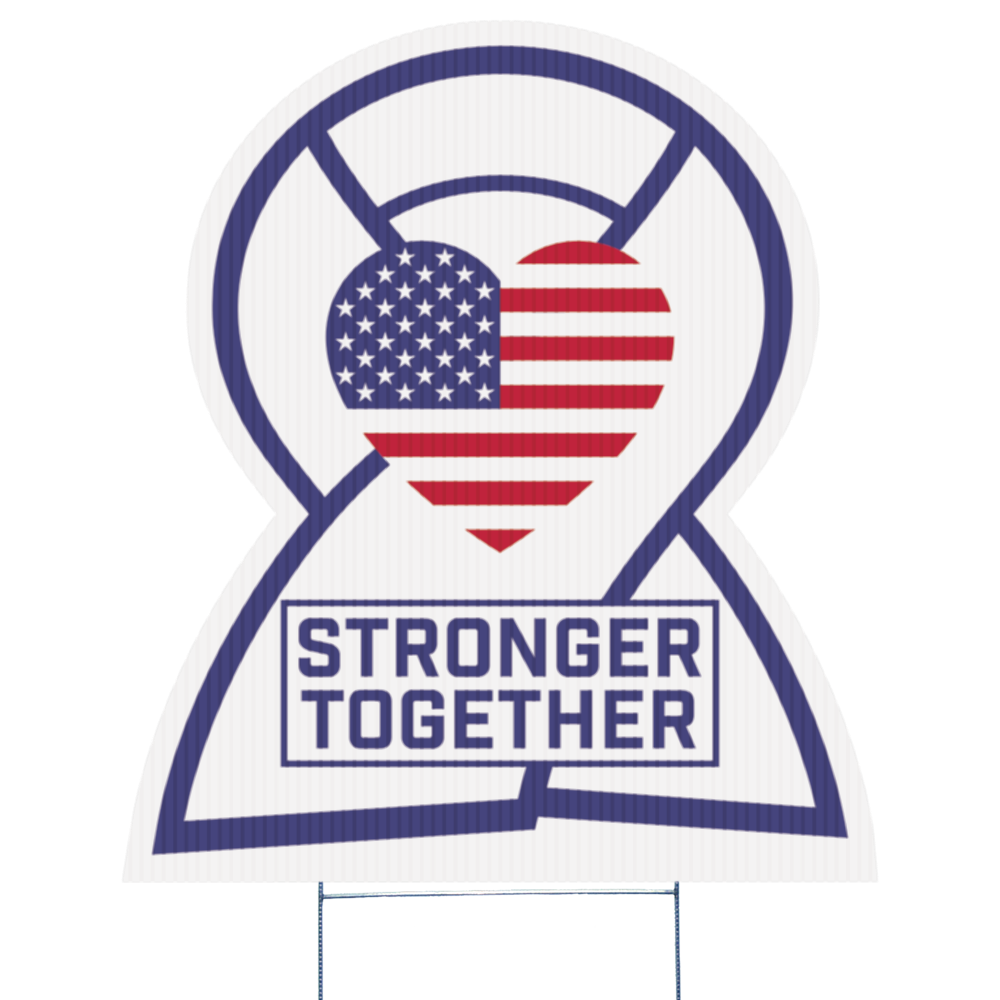 Awareness Ribbon Yard Sign, Screen Printed 4
