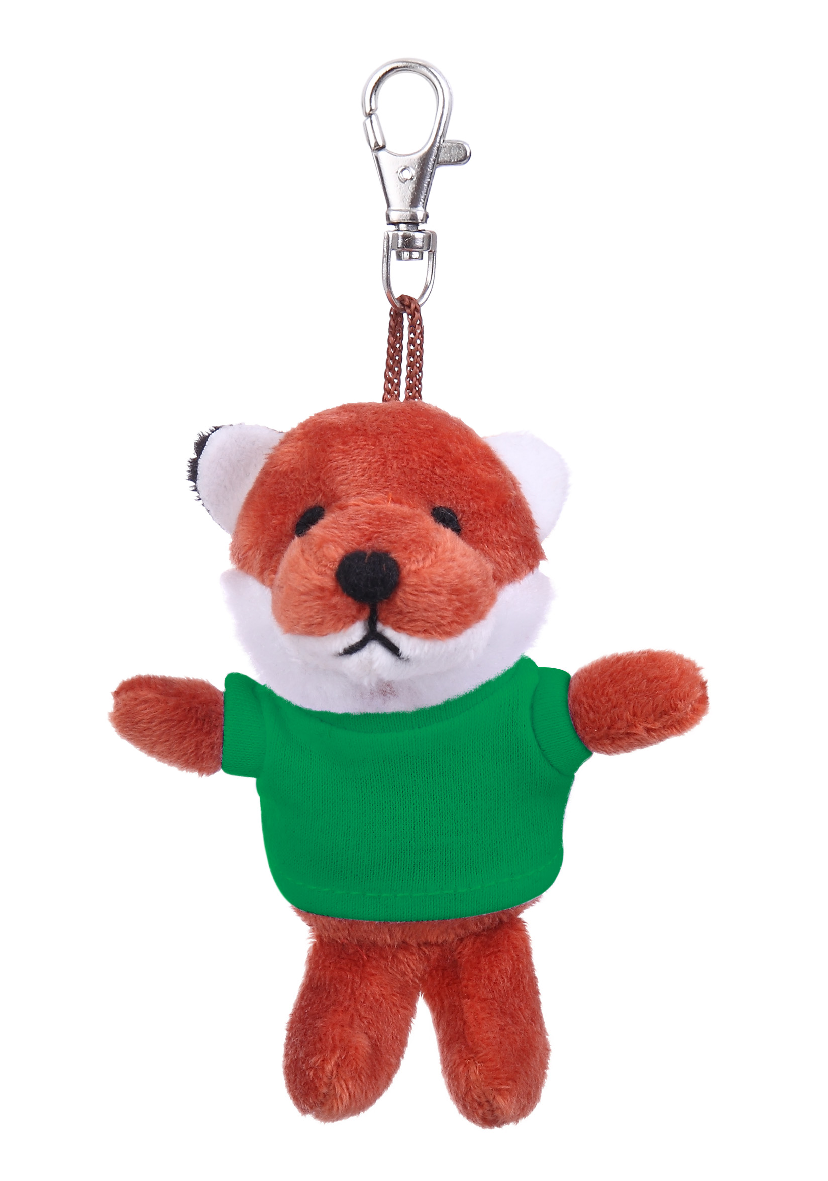 Soft Plush Fox Keychain with Tee 3