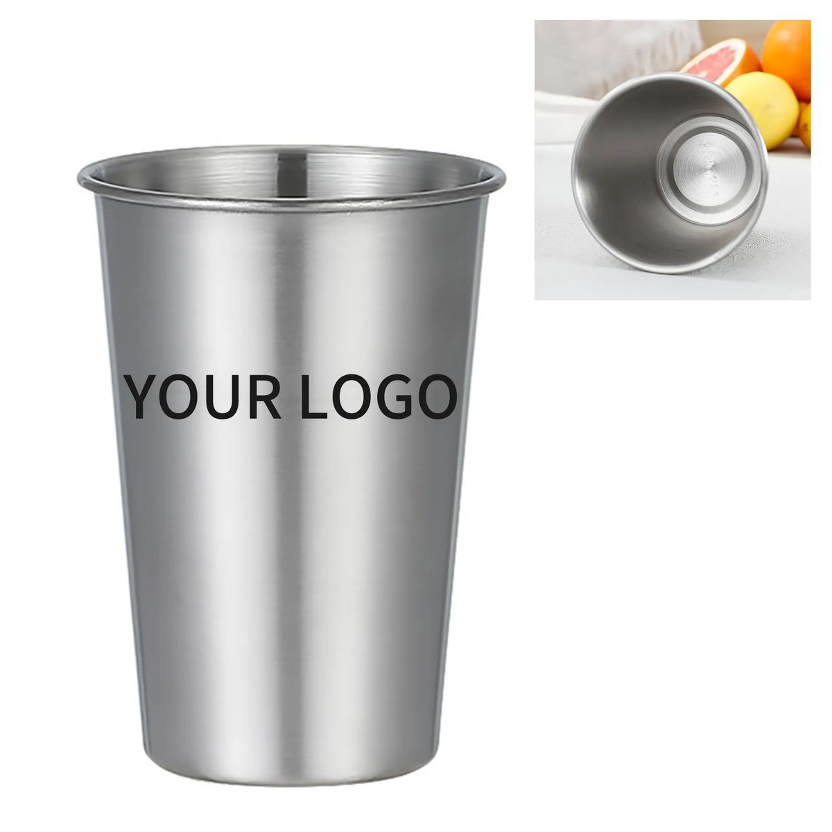 Reusable 16oz Stainless Cup for Beer or Smoothies 1