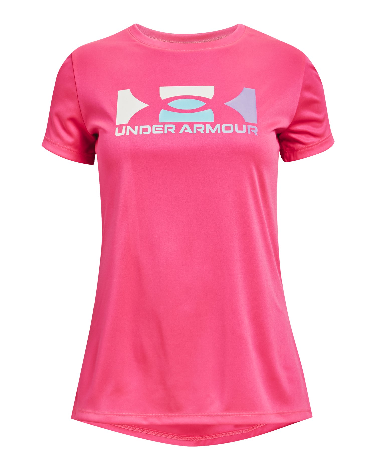 UA Tech Box Logo Girls' Short Sleeve 5