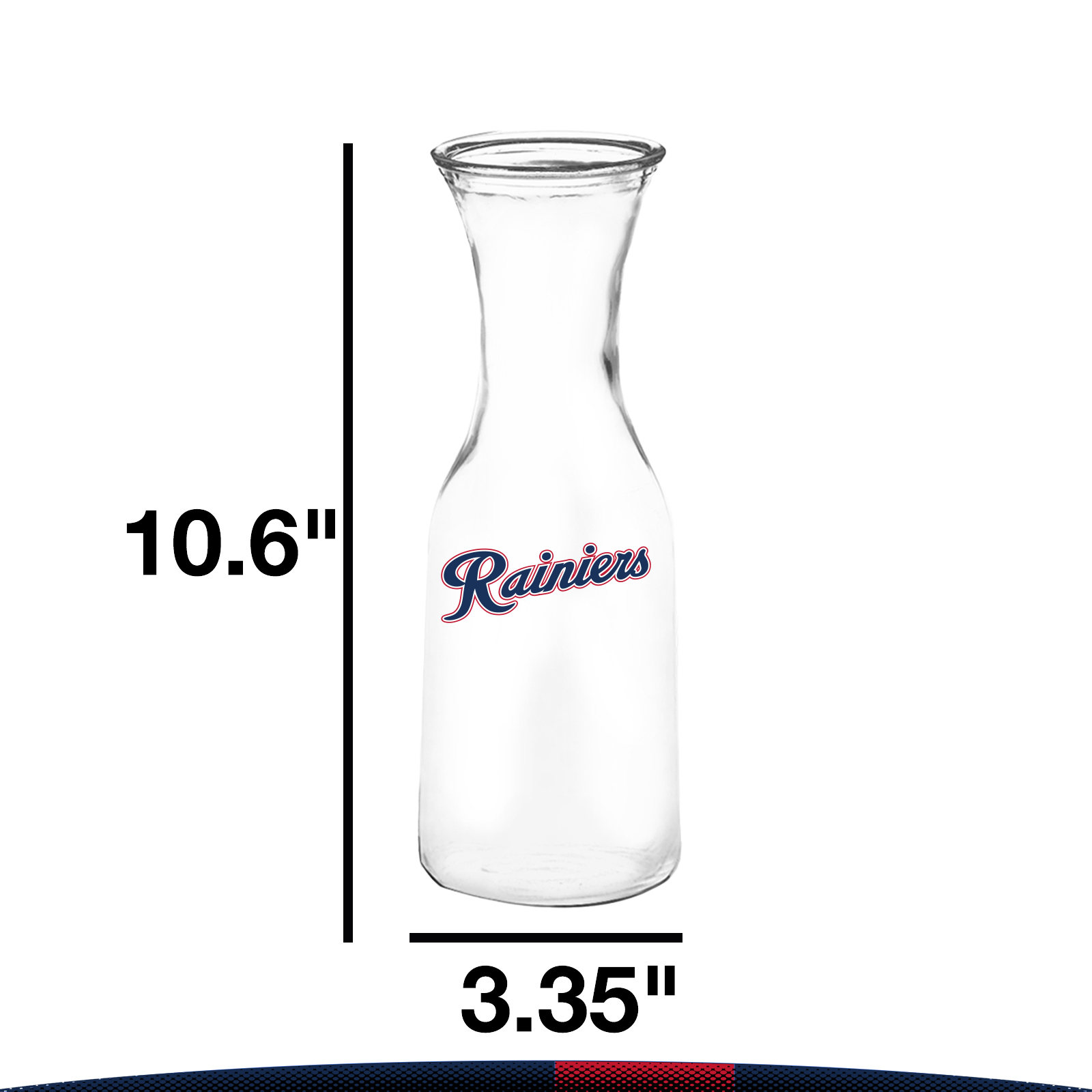 34 oz. Fleem Clear Glass Carafes 3