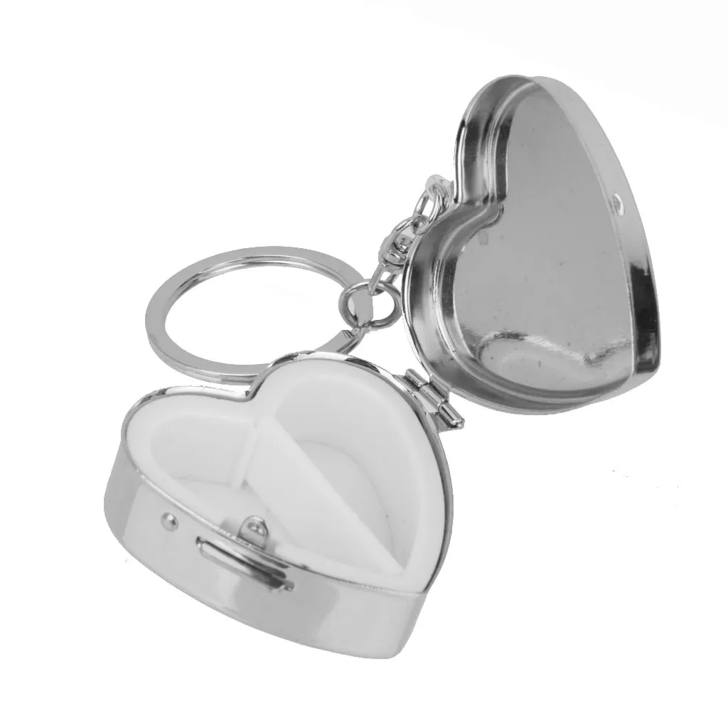 Metal Heart Pill Case 3
