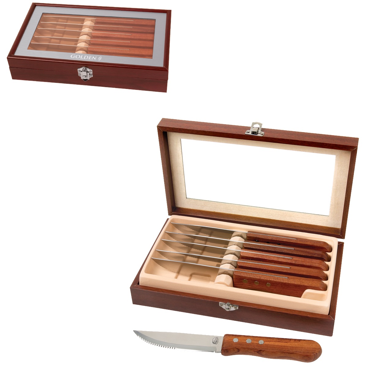 Niagara Cutlery™ Rosewood 6-Piece Steak Knife Set